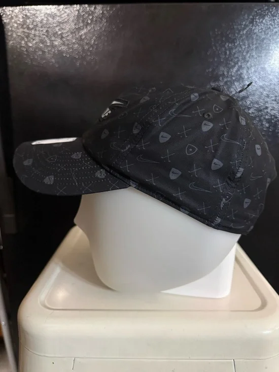 Nike Golf Black Hat Snapback Masters Campus Cap New Endless Pursuit C16455 OSFM - Picture 2 of 4